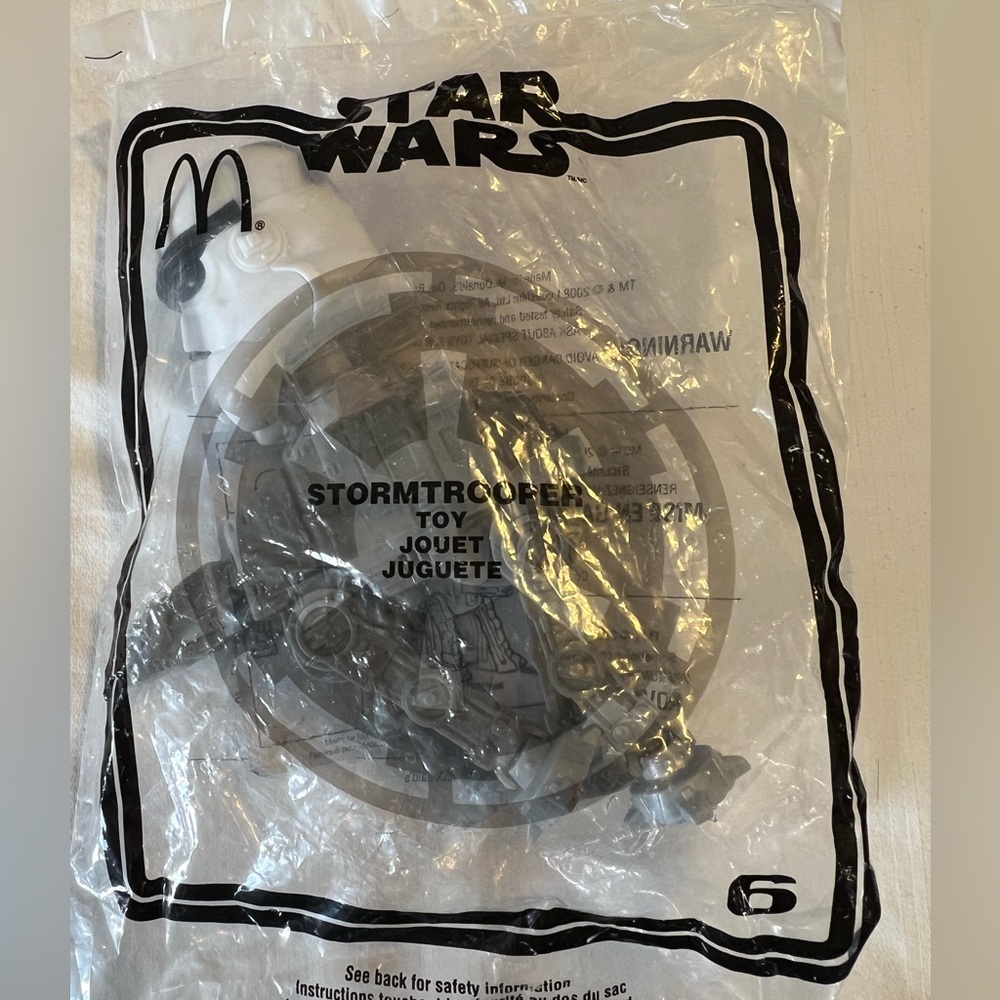 Star Wars storm trooper McDonald’s toy